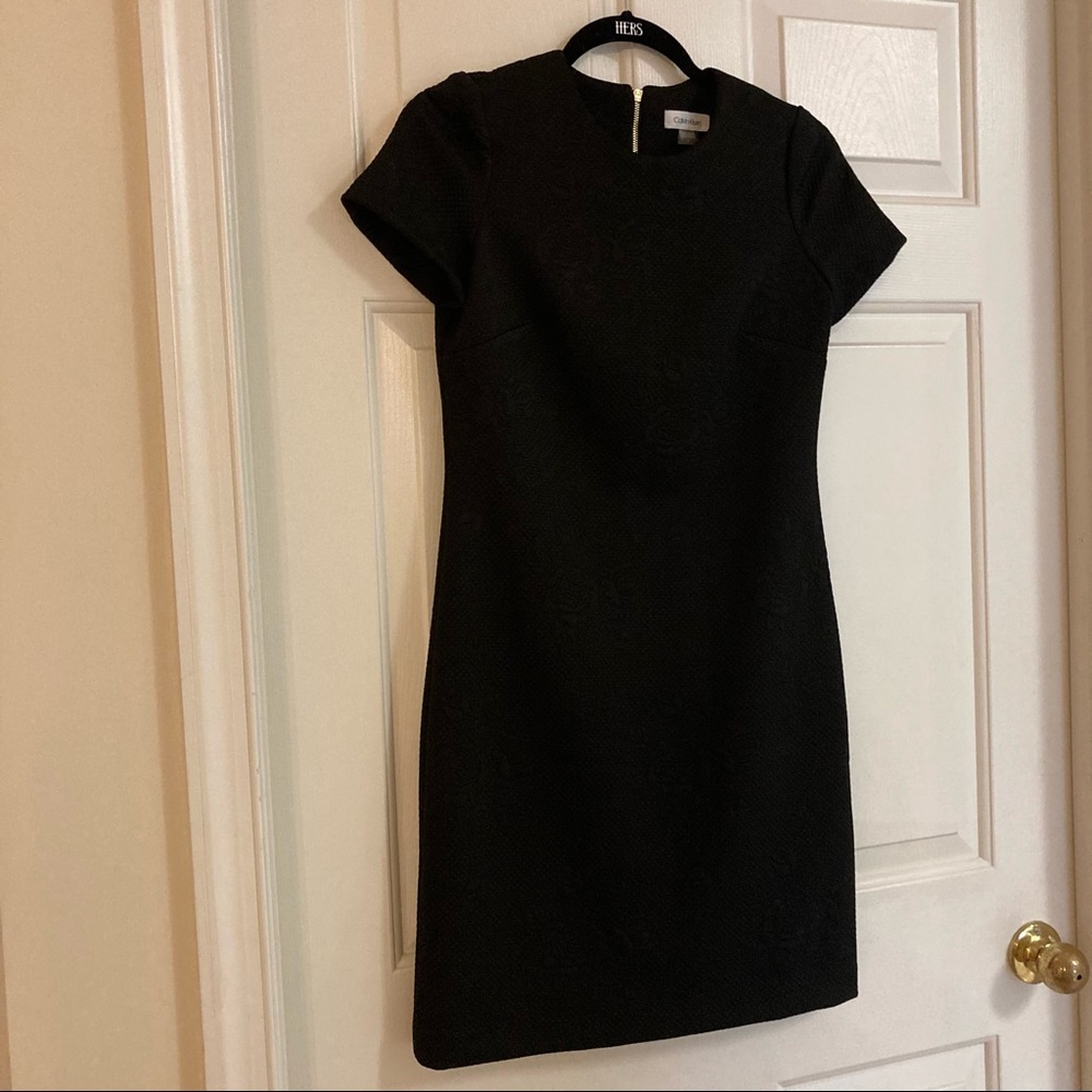 Calvin Klein Short Sleeve Sheath Dress